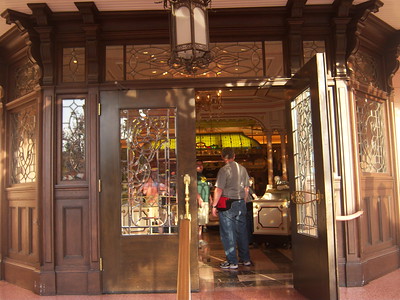The doors of the Plaza Inn