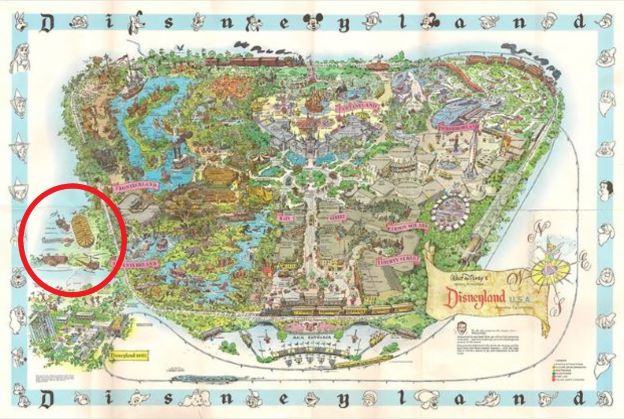 1962 Disneyland Map Holidayland
